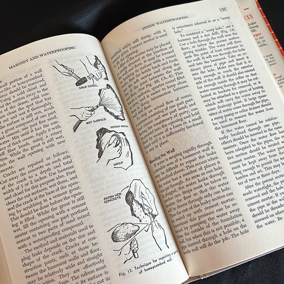 Vintage 1952 WISE Masonry & Waterproofing Handbook~50s Construction - Picture 7 of 8